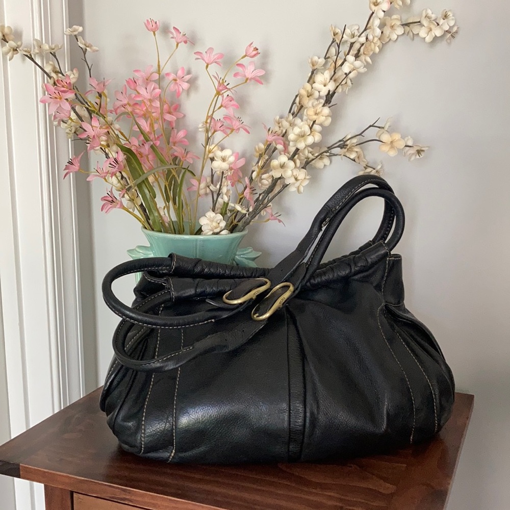 Tumi Black Hobo Bag